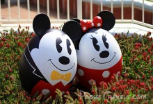 Mickey and Minnie as Easter Eggs during Tokyo Disneyland's Easter Wonderland Celebration