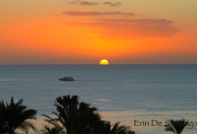 Sunrise from The Ritz-Carlton in Sharm El Sheikh, Egypt