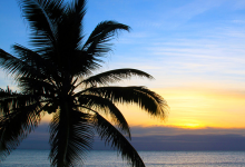 Sunset in Ambergris Caye, Belize