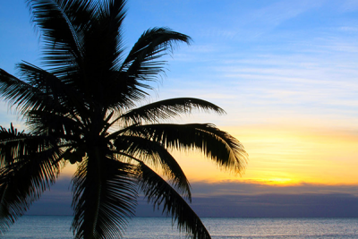 Sunset in Ambergris Caye, Belize