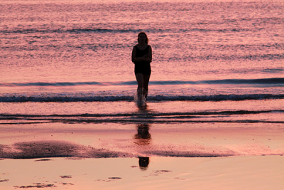 Sunrise in RImini, Italy