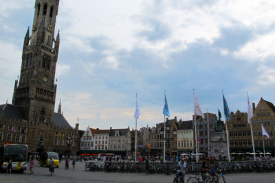 Markt Square in Bruges, Belgium