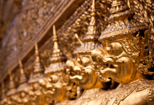 Wat Phra Kaew Golden Garuda Statues
