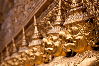 Wat Phra Kaew Golden Garuda Statues