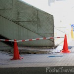 Earthquake Damage at JR Maihama Station at Tokyo Disney Resort, Tokyo, Japan