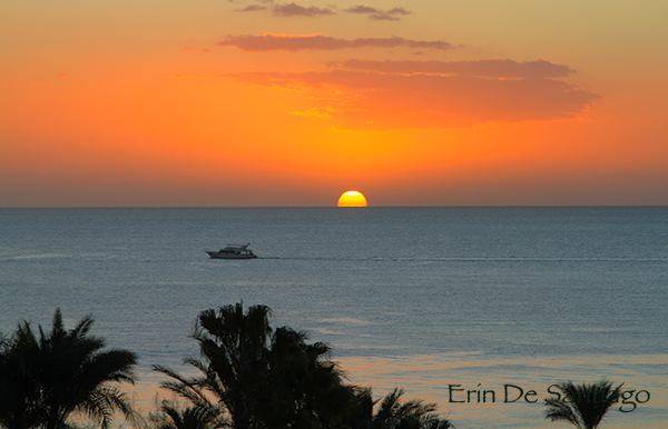 Sunrise from The Ritz-Carlton in Sharm El Sheikh, Egypt