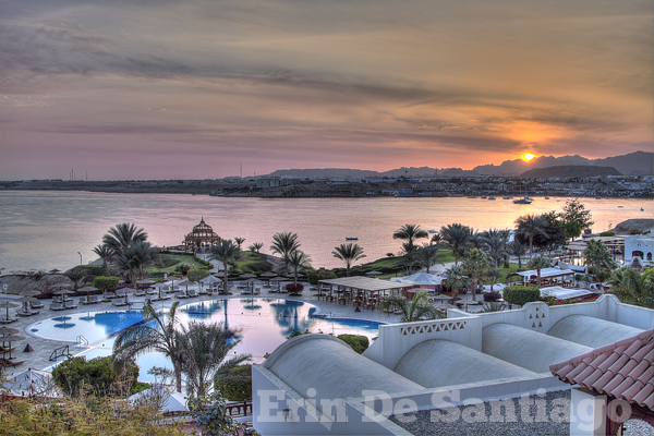 Sunset from the Sofitel in Sharm el Sheikh, Egypt