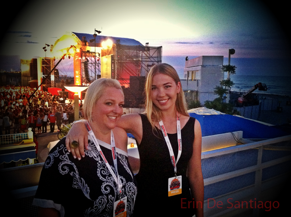 Nicola and I at press dinner and concert during Ducati's World Ducati Week 2012 in Riccione, Italy, 