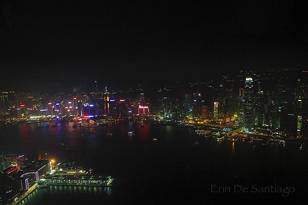 View from 115th floor room at The Ritz-Carlton, Hong Kong